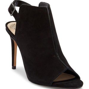 Vince Camuto Catina Black Suede Mule Pumps